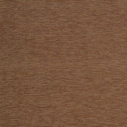 Brown ribbed knit fabric swatch with fine horizontal stripes and warm earthy tones.