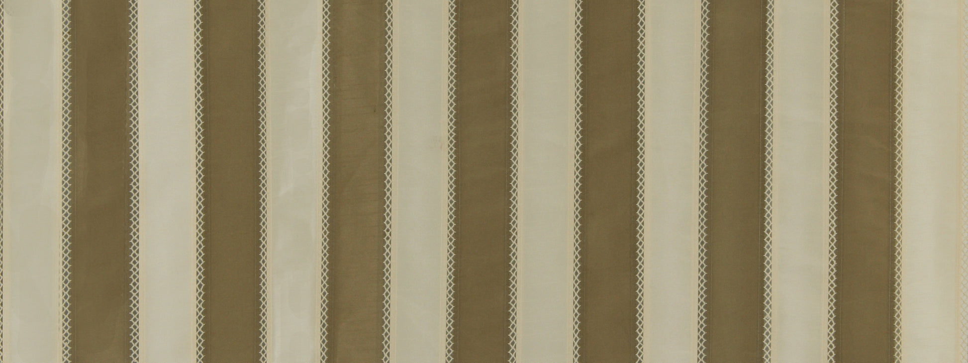 Beige and tan vertical striped pattern with dotted inner borders; neutral wallpaper or fabric.