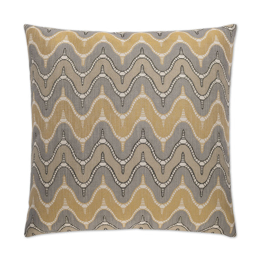 D.V. KAP HOME   24" x 24" Impressive Pillow - Grey Chevron    - 2278-G-2424