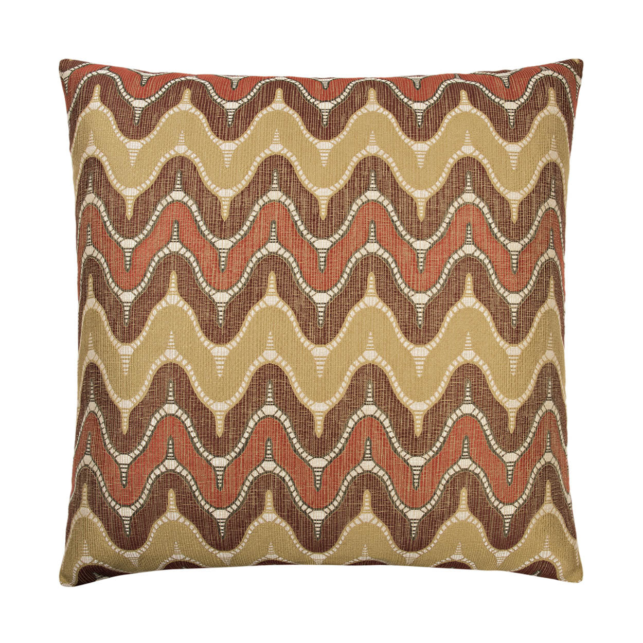 D.V. KAP HOME   24" x 24" Impressive Pillow - Spice Chevron    - 2278-S-2424