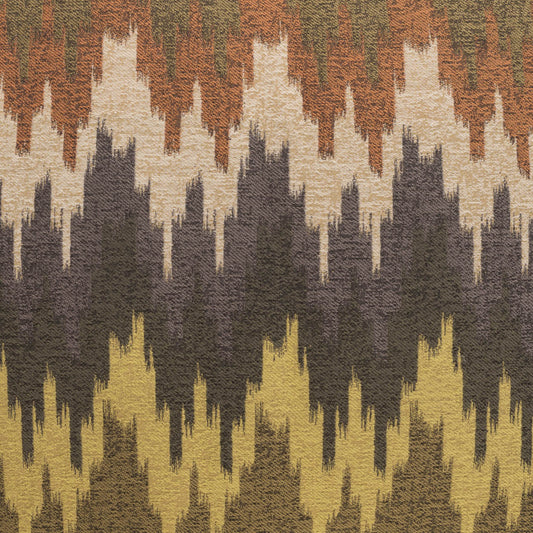 D.V. KAP HOME 2279-YARD Turhan Fabric Abstract, Chevron  Brown   - Turhan