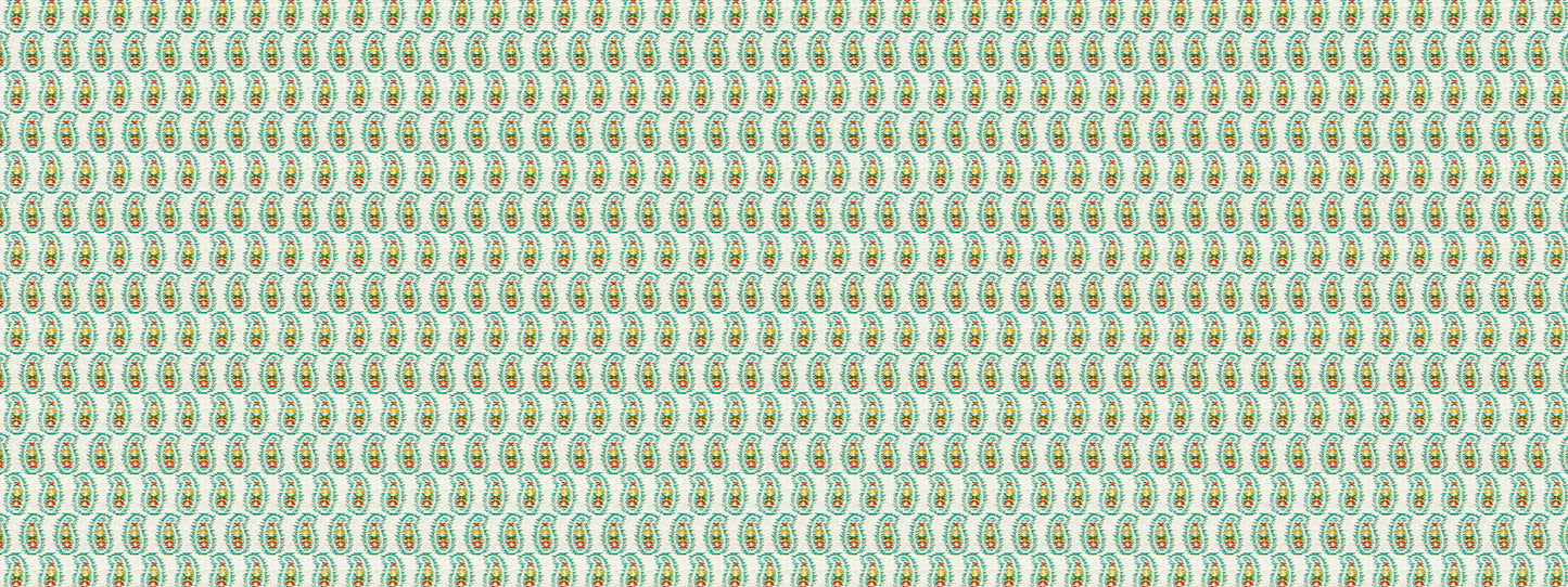 Robert Allen Small Paisley | Viridian  Upholstery     - 227952