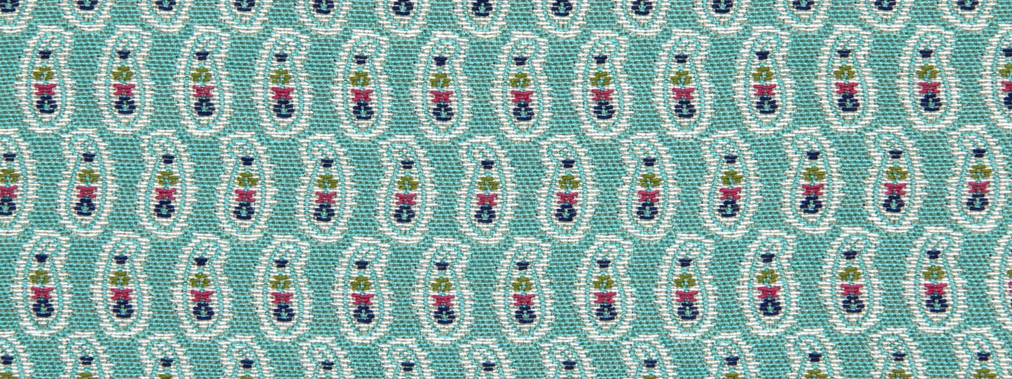 Robert Allen Small Paisley | Turquoise  Upholstery     - 227955