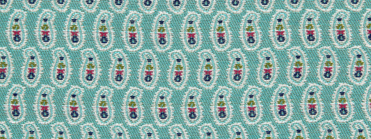 Robert Allen Small Paisley | Turquoise  Upholstery     - 227955