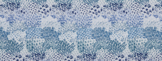 Robert Allen Feather Fans | Cobalt  Upholstery     - 228000