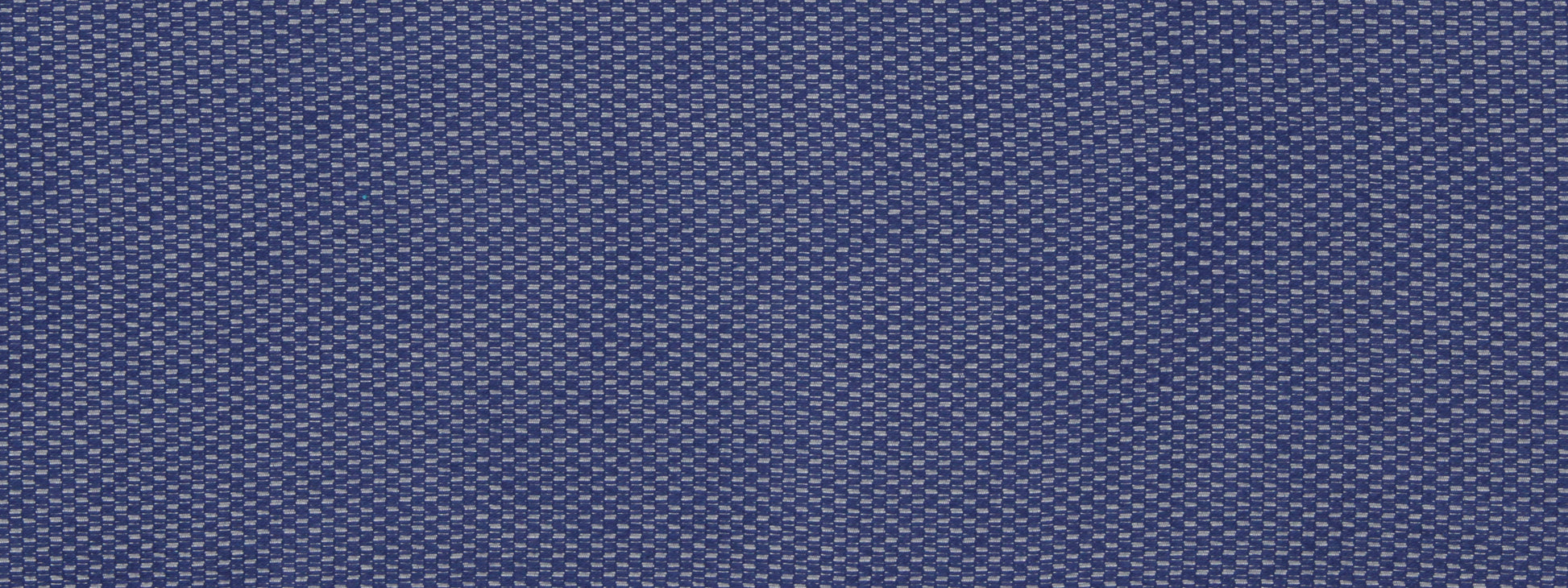 Close-up of cobalt upholstery fabric featuring a woven ladder pattern and subtle texture.