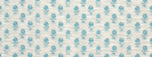 Robert Allen Cloe Flora | Turquoise  Upholstery     - 228027