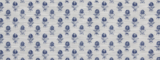 Robert Allen Cloe Flora | Cobalt  Upholstery     - 228028