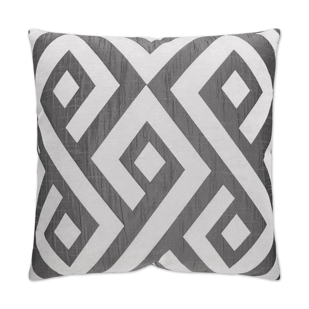 D.V. KAP HOME   24" x 24" Carat Pillow - Grey Traditional, Geometric    - 2284-G-2424