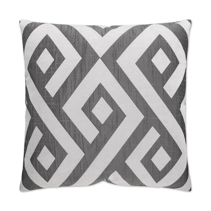 D.V. KAP HOME   24" x 24" Carat Pillow - Grey Traditional, Geometric    - 2284-G-2424