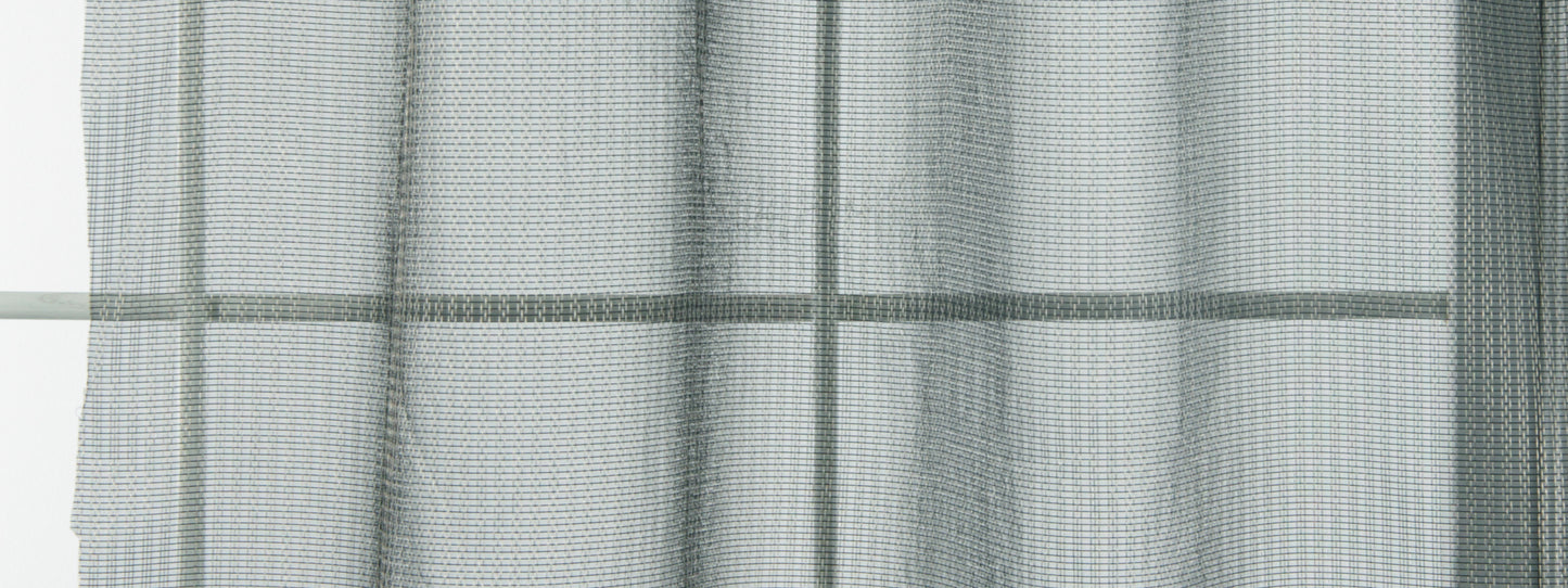 Robert Allen Contract Sheer Madness | Black Silver  Drapery     - 228449