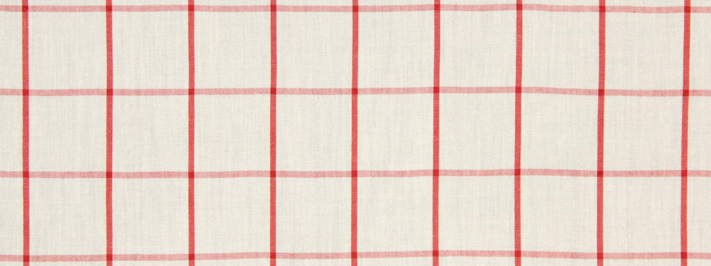 Beacon Hill Linseed Plaid | Coral  Upholstery     - 228492