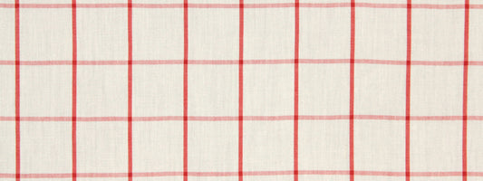 Beacon Hill Linseed Plaid | Coral  Upholstery     - 228492