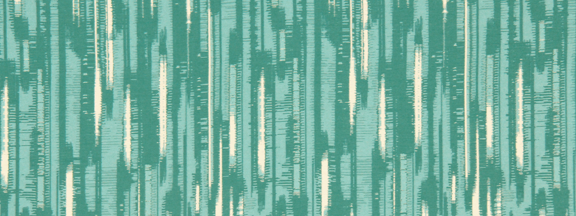 Teal abstract texture with vertical mint and ivory paint-drip streaks.
