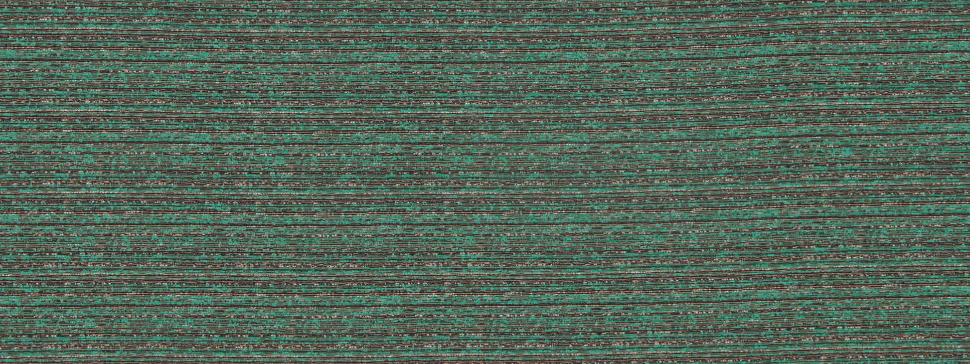 Green and teal striped woven fabric with a dark charcoal base and a textured knit-like surface.