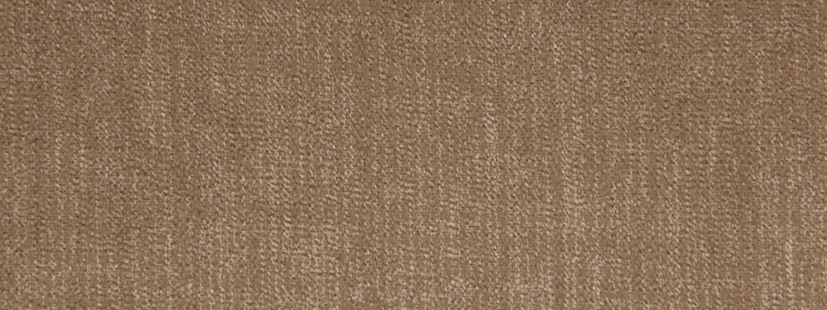 Close-up of warm brown woven fabric texture, upholstery-style textile.