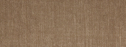 Close-up of warm brown woven fabric texture, upholstery-style textile.