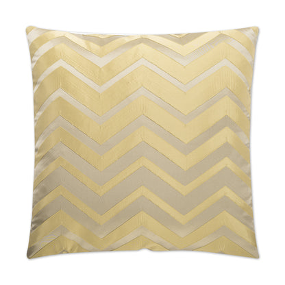D.V. KAP HOME   24" x 24" Bliss Pillow - Gold Chevron    - 2306-G-2424