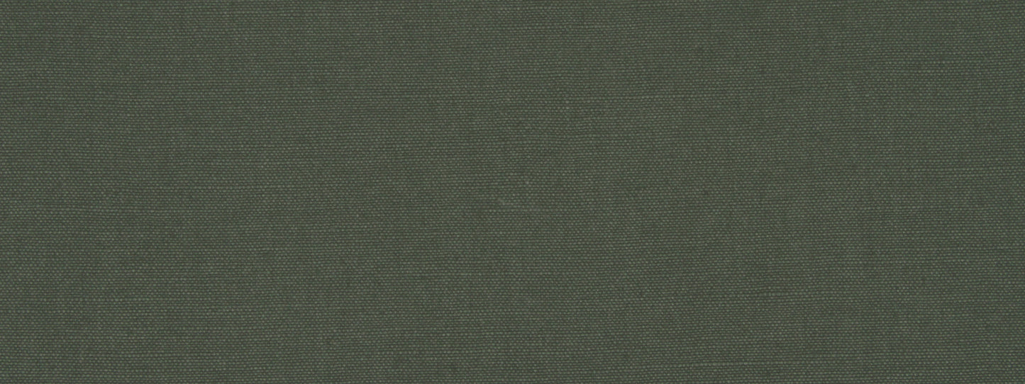 Evergreen solid fabric texture close-up with visible weave, multipurpose fabric for upholstery or apparel.