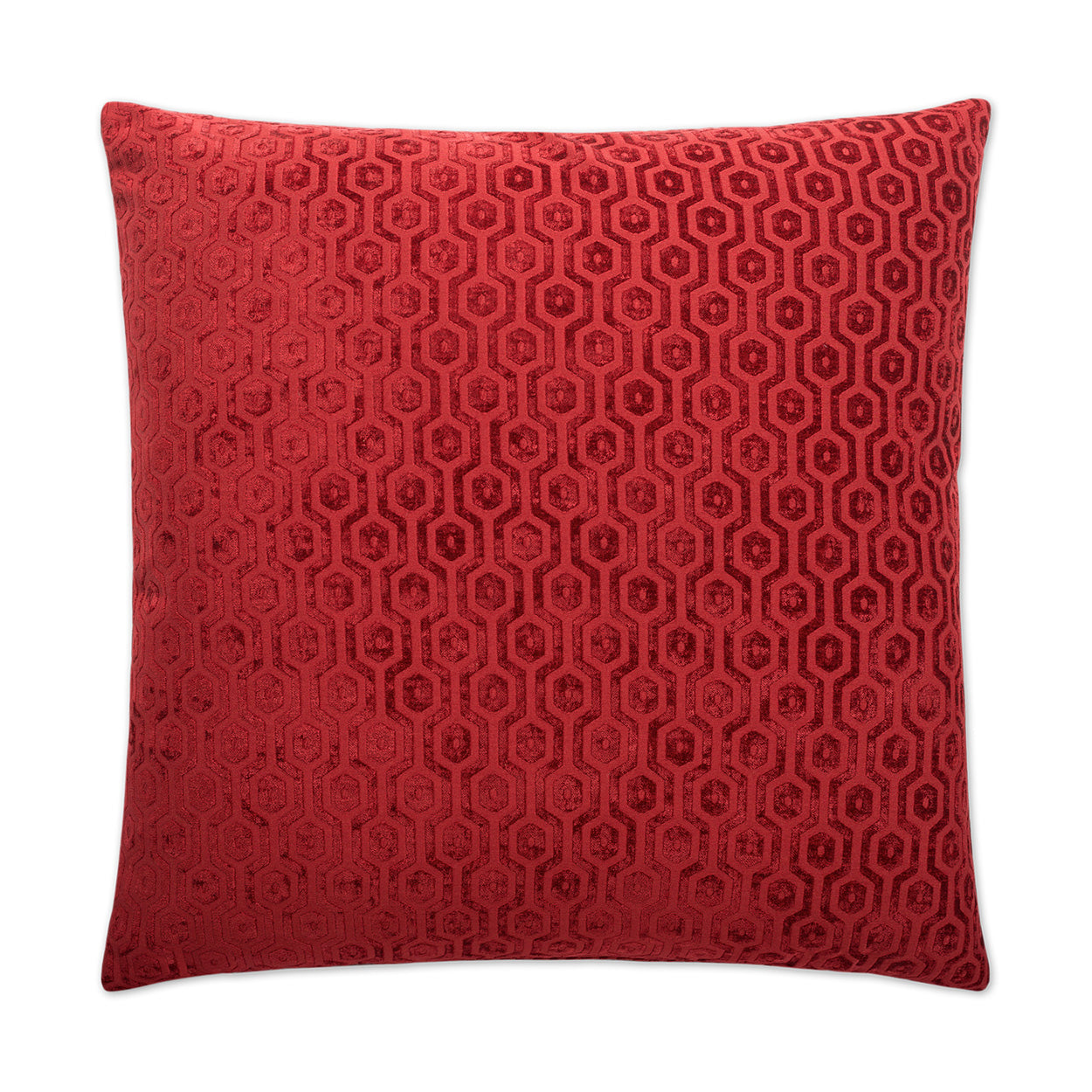 D.V. KAP HOME   24" x 24" Seneca Pillow - Berry Geometric    - 2309-BY-2424