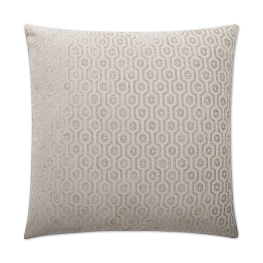 D.V. KAP HOME   24" x 24" Seneca Pillow - Grey Geometric    - 2309-G-2424
