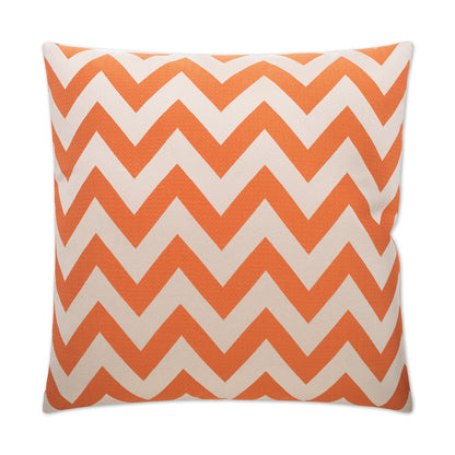 D.V. KAP HOME   24" x 24" Chevron Chic Pillow - Orange Chevron    - 2313-O-2424