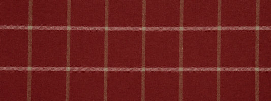 Robert Allen Helios Plaid | Classic Crimson  Upholstery     - 231405