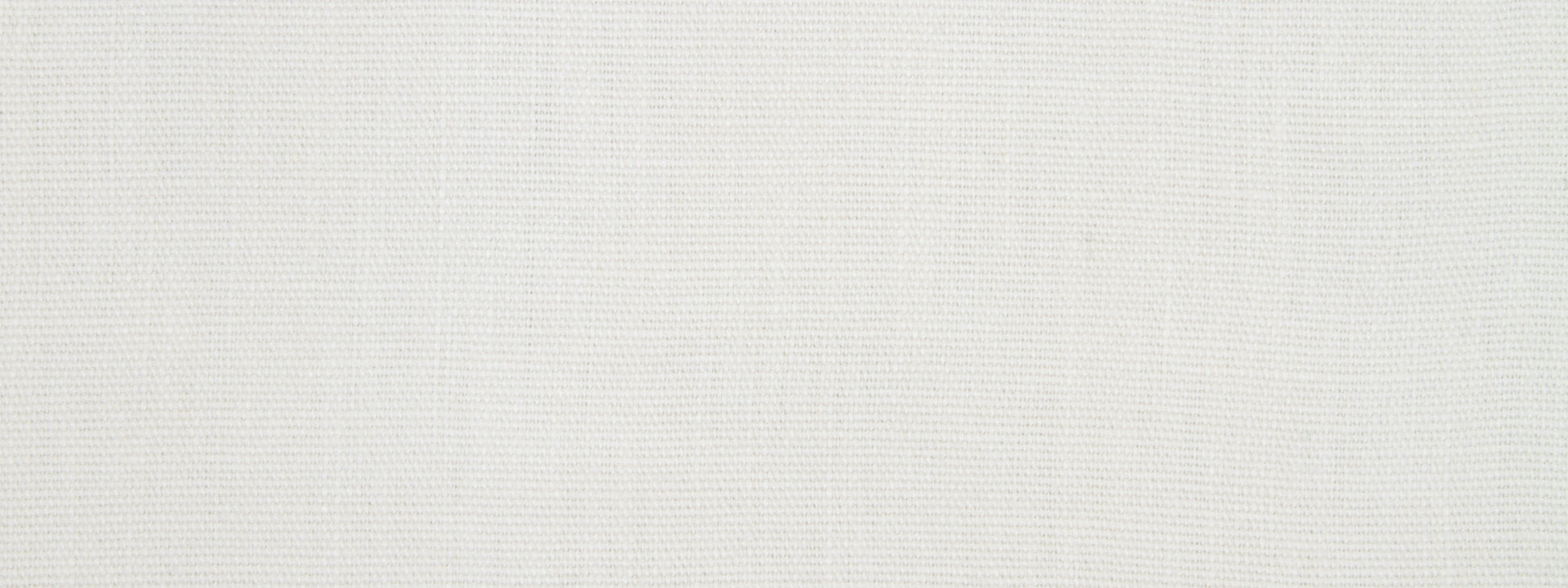 White linen upholstery fabric texture with a subtle woven pattern, neutral backdrop.