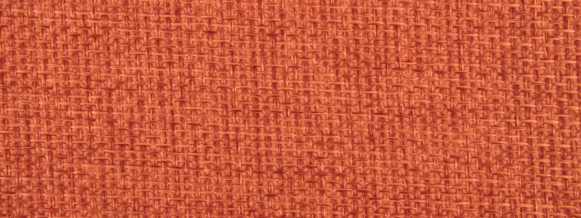 Orange woven fabric close-up with a tweed-like texture; upholstery fabric.
