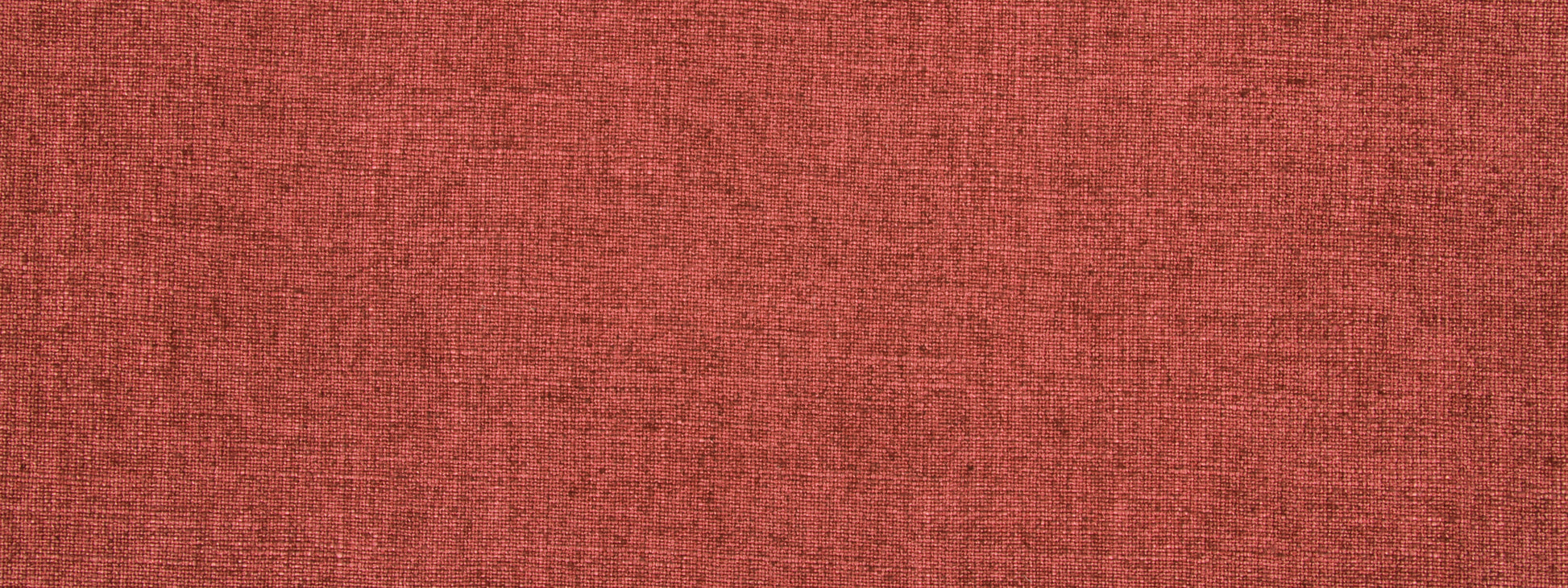 Raspberry red textured upholstery fabric with visible weave and linen-like fibers, ideal for upholstery or crafts.
