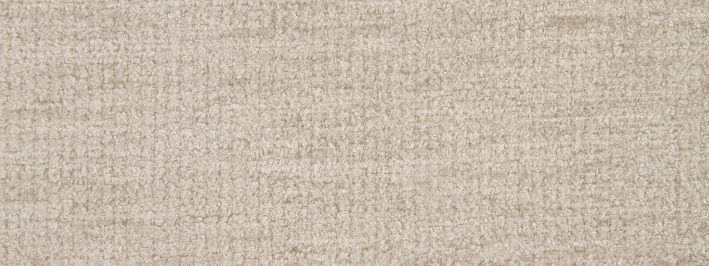 Beige woven fabric texture close-up; linen-like upholstery material.
