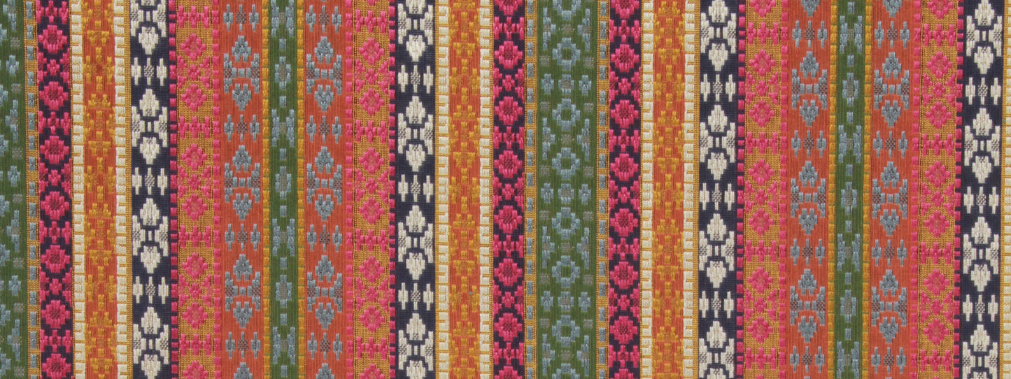 Robert Allen Busy Stripes | Navy Blazer  Upholstery     - 232753