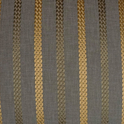 D.V. KAP HOME   24" x 24" Cheverny Pillow - Charcoal Stripes    - 2329-C-2424