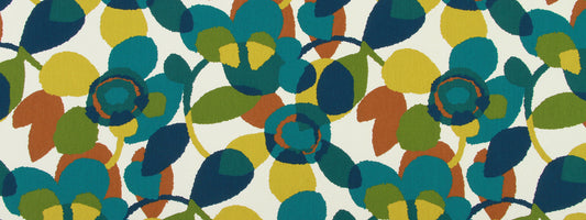 Robert Allen @ Home Abstract Flora | Turquoise  Multipurpose     - 232947