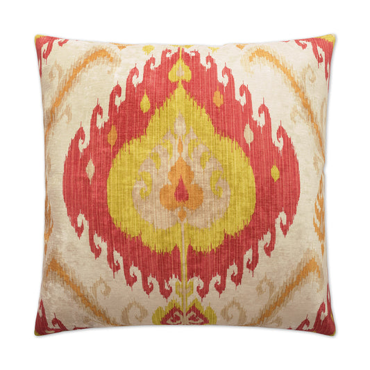 D.V. KAP HOME   24" x 24" Samarkand Pillow - Tomato Global    - 2330-T-2424