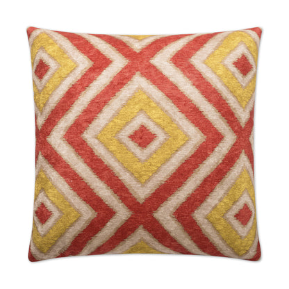 D.V. KAP HOME   24" x 24" Registan Pillow - Tomato Global    - 2331-T-2424