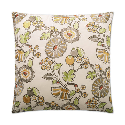 D.V. KAP HOME   24" x 24" Clarissa Pillow Floral    - 2334-2424