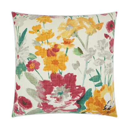 D.V. KAP HOME   24" x 24" Wildflowers Pillow Floral    - 2335-2424