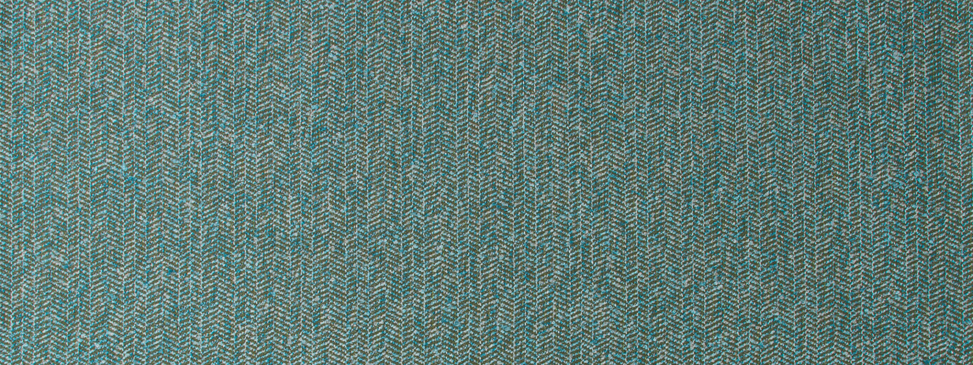 Mineral chevron boucle upholstery fabric with a textured tweed-like weave and subtle flecks.