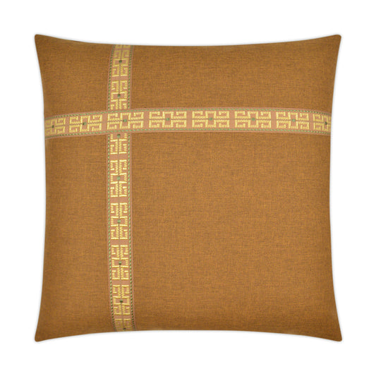 D.V. KAP HOME   24" x 24" St. John Pillow - Nugget Band & Ribbon    - 2339-N-2424
