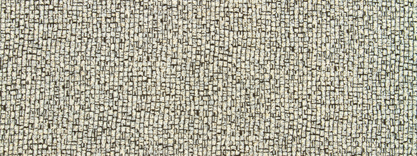 Close-up of beige boucle fabric with cream-tan speckled weave; upholstery material for sofa or chair.