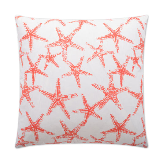 D.V. KAP HOME   24" x 24" Seafriends Pillow - Salmon Beach    - 2347-S-2424