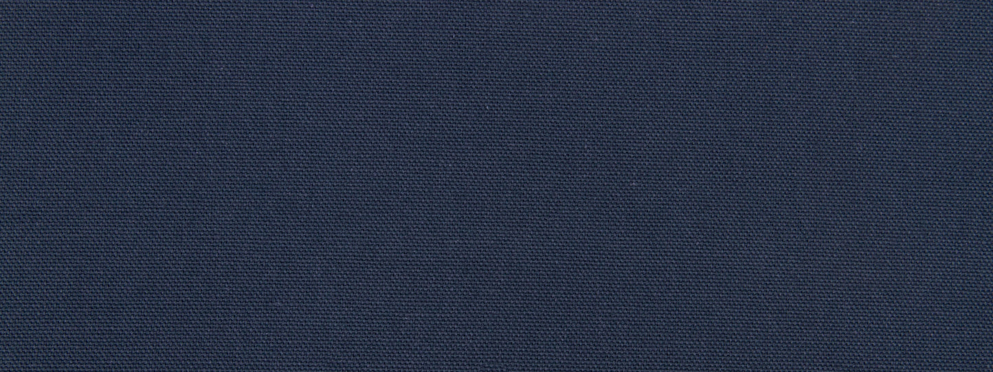 Close-up of dark navy woven upholstery fabric texture with fine grain.