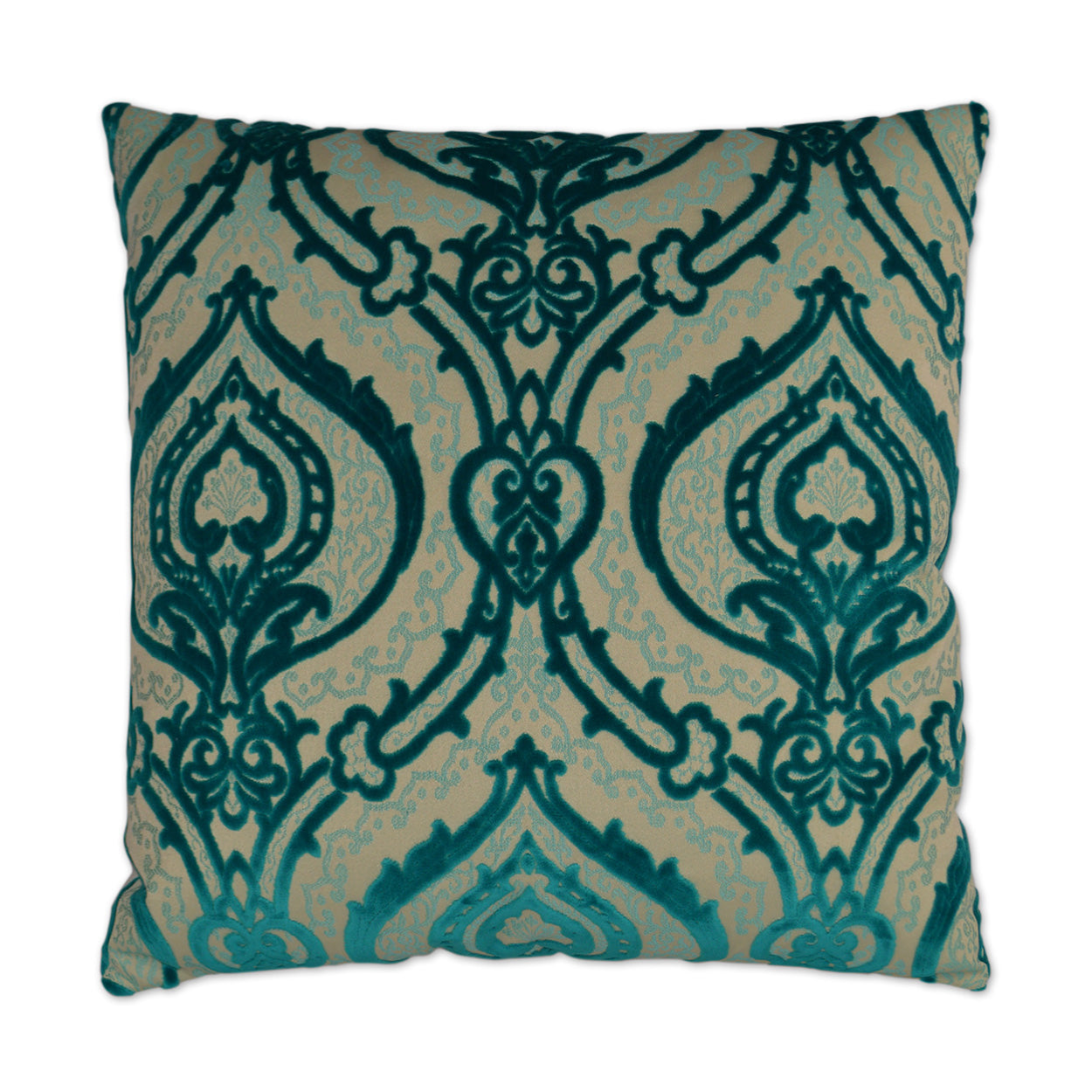 D.V. KAP HOME   24" x 24" Couture Pillow - Turquoise Traditional    - 2354-T-2424