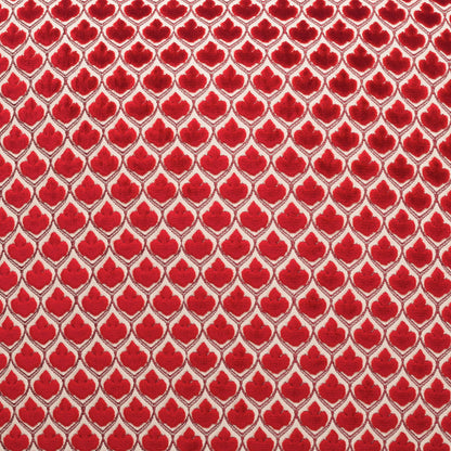 D.V. KAP HOME   24" x 24" Posh Pillow - Red Traditional    - 2355-R-2424