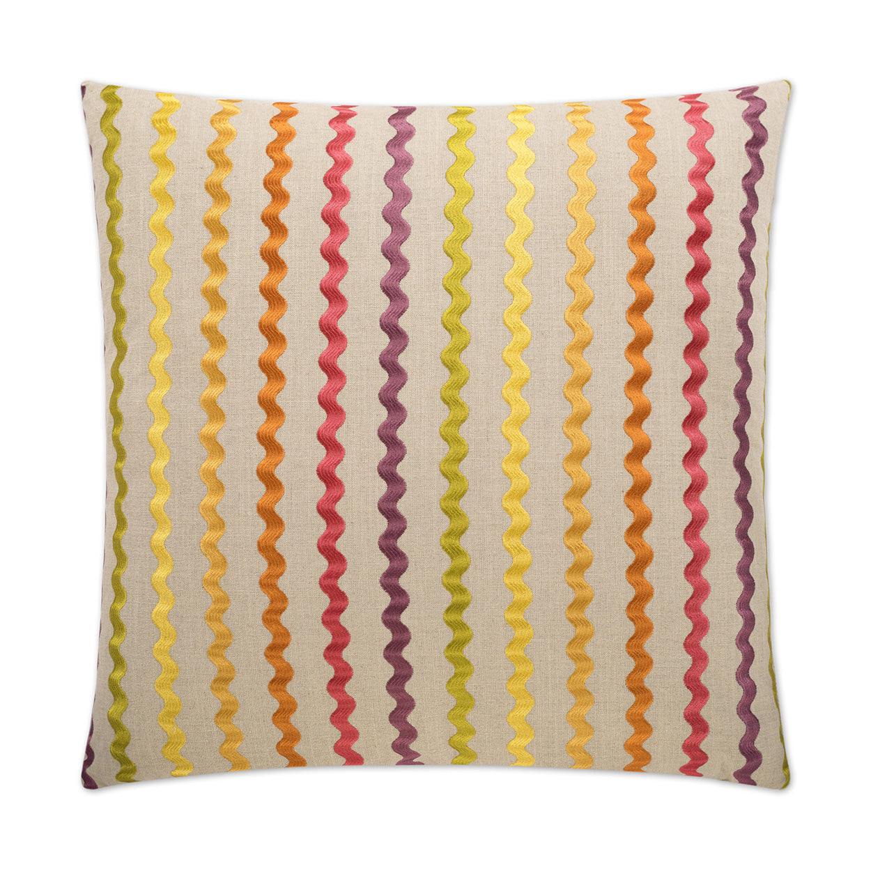 D.V. KAP HOME   24" x 24" Samba Pillow - Blossom Stripes    - 2357-B-2424