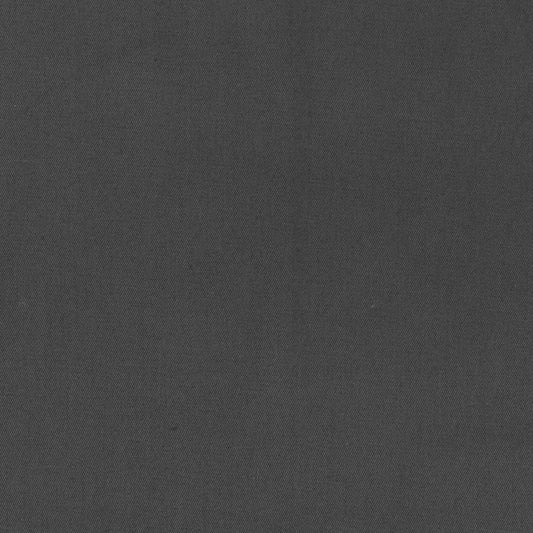 Charcoal gray fabric texture swatch with a fine, even weave.
