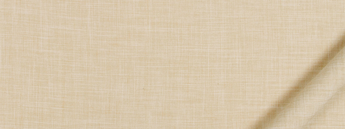 Beige linen fabric texture close-up with a woven crosshatched pattern and a soft diagonal shadow.