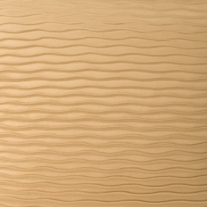 Gold solid pillow with glimmer-pleat texture, 24" x 24