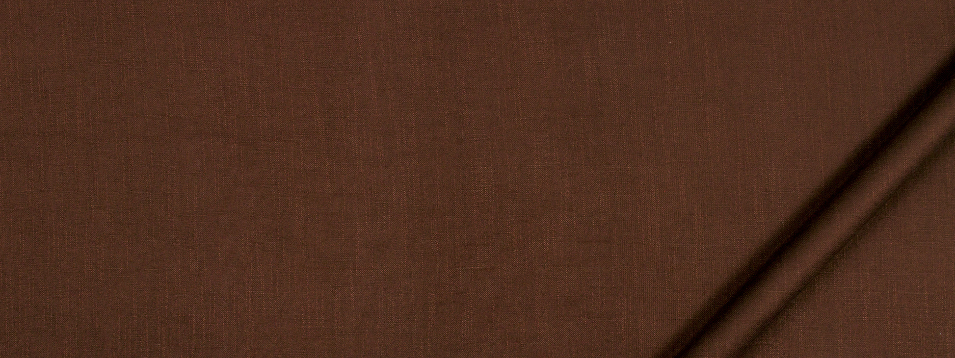 Brown leather-look fabric with two dark diagonal straps; rustic style close-up detail.